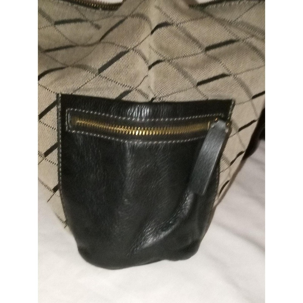 Fossil Black/Grey Fabric/Leather Hobo Shoulder Bag Issue No 1954 - Picture 6 of 6